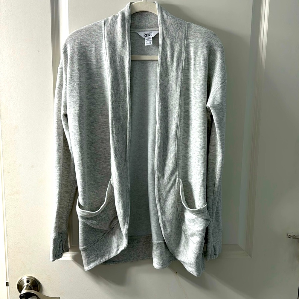 ATHLETA girls wrap n roll cardigan